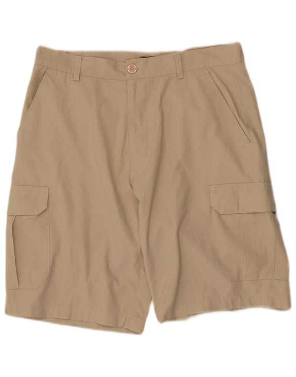Master Pantalones cortos cargo para hombre IT 48 Medium W32 L10 Poliéster beige