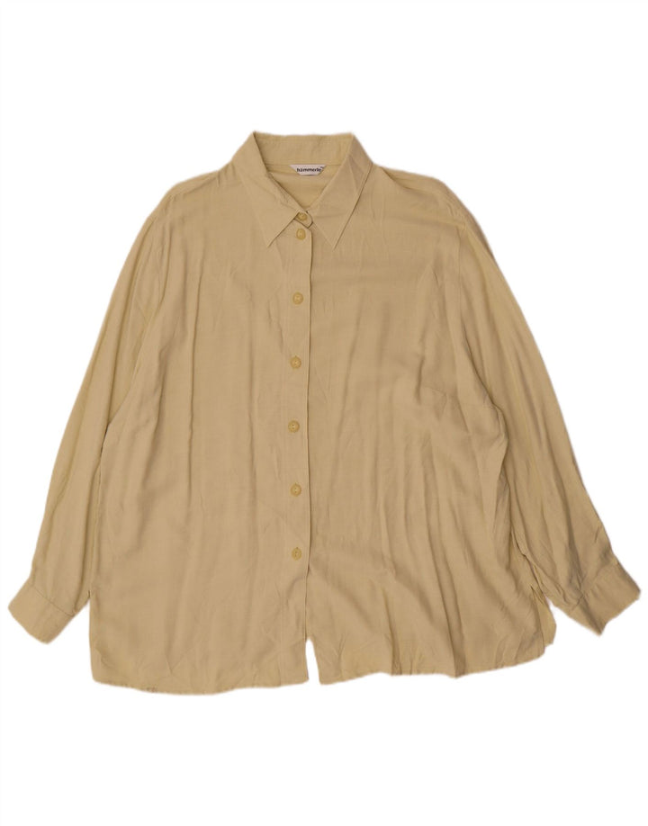 Hammerle Blusa camisera extragrande para mujer EU 50 3XL Viscosa beige