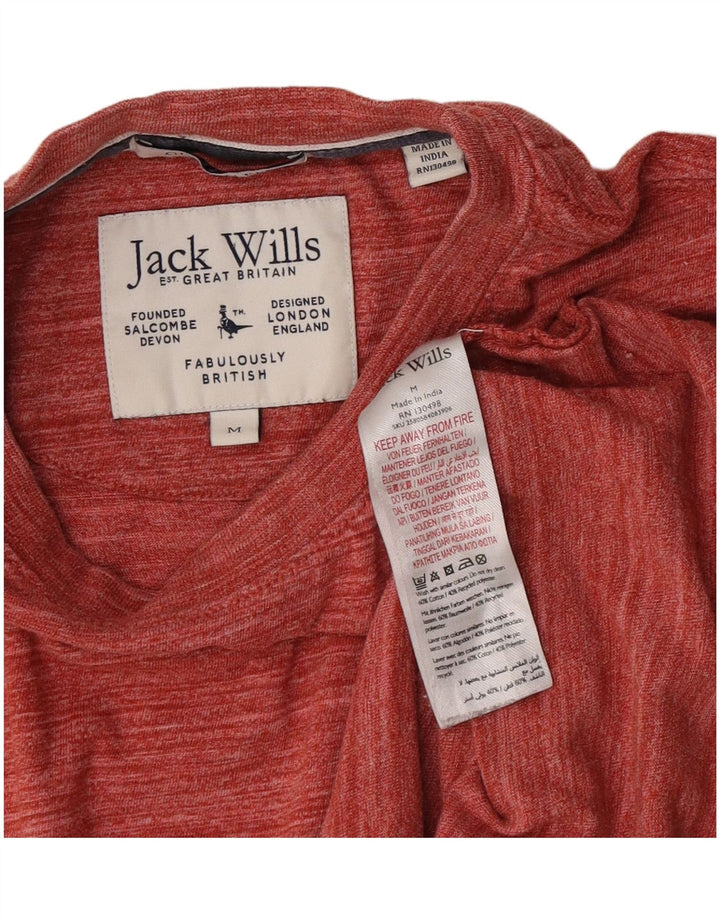 Camiseta Jack Wills Hombre Top Medium Granate Rayas Algodón