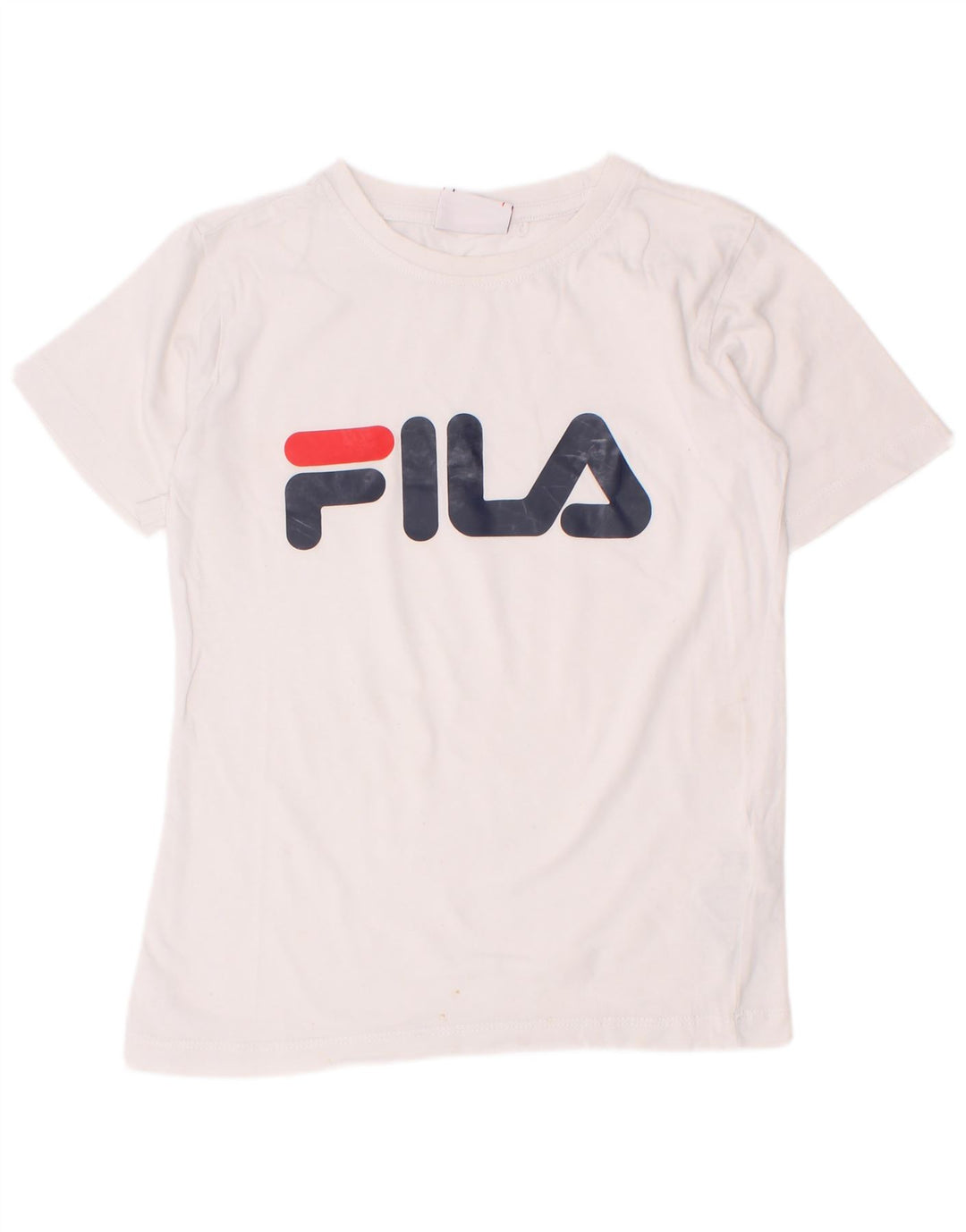 Fila Camiseta gráfica para niño Top 7-8 años Algodón blanco