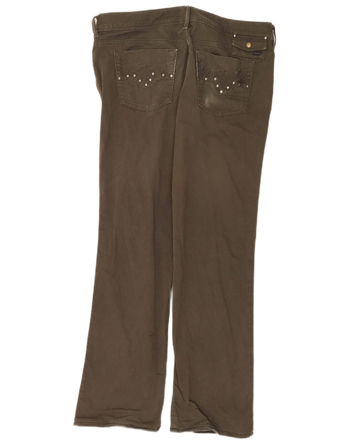 Vaqueros Bootcut Mujer Diesel W33 L30 Algodón Caqui