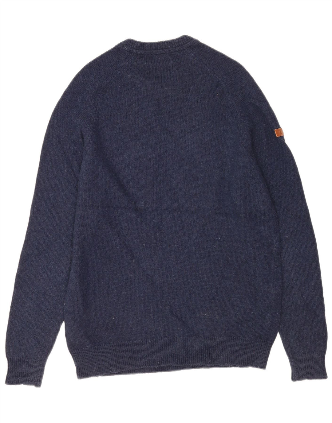 Superdry Jersey De Cuello Redondo Para Hombre De Lana De Cordero Azul Marino Grande