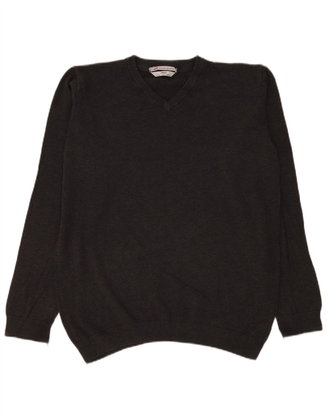 Marks & Spencer Jersey con cuello en V para niños 15-16 años Algodón gris
