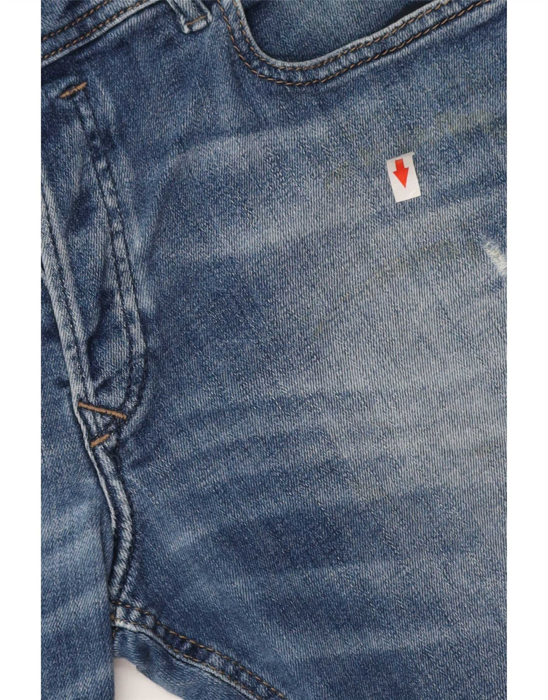 Diesel Hombre Sleenker Shorts De Mezclilla W33 Azul Medio