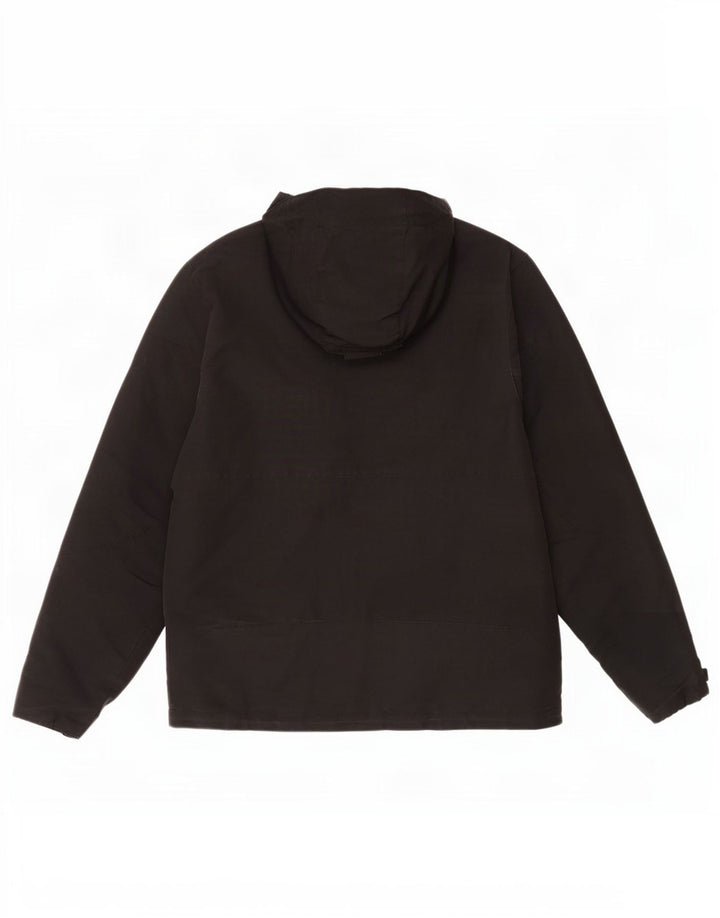 Jack Wolfskin Chaqueta cortavientos con capucha para hombre UK 36/38 Medium Black