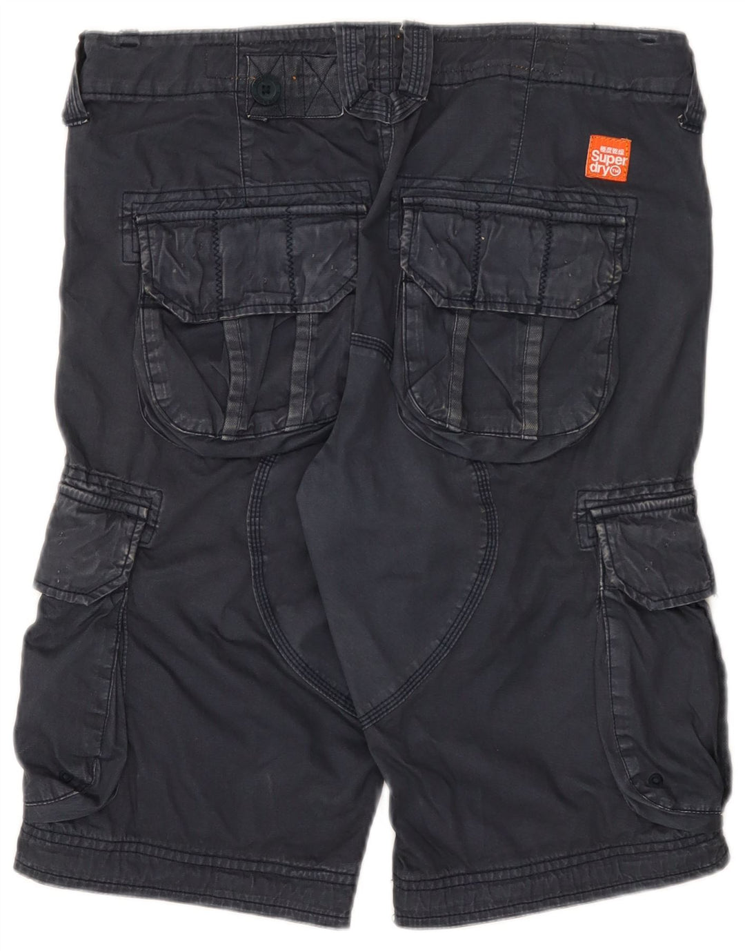 Superdry Shorts Cargo Para Hombre Pequeño W32 Algodón Azul Marino