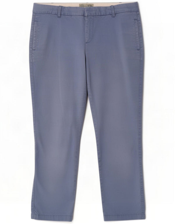 Pantalones capri ajustados para mujer de Fat Face UK 40 Medium W34 L25 Azul