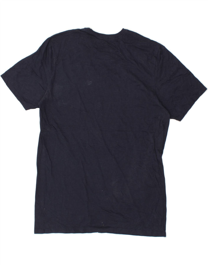 HURLEY Mens Graphic T-Shirt Top Large Navy Blue Vintage Hurley and Second-Hand Hurley from Messina Hembry 