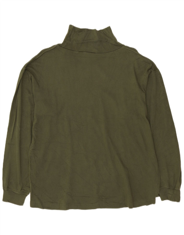 Dockers Top Mujer Manga Larga UK 44 Algodón Caqui Mediano