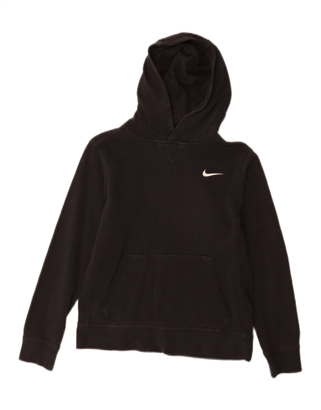 Nike - Sudadera con capucha para niños, talla grande, color negro, 12-13 años