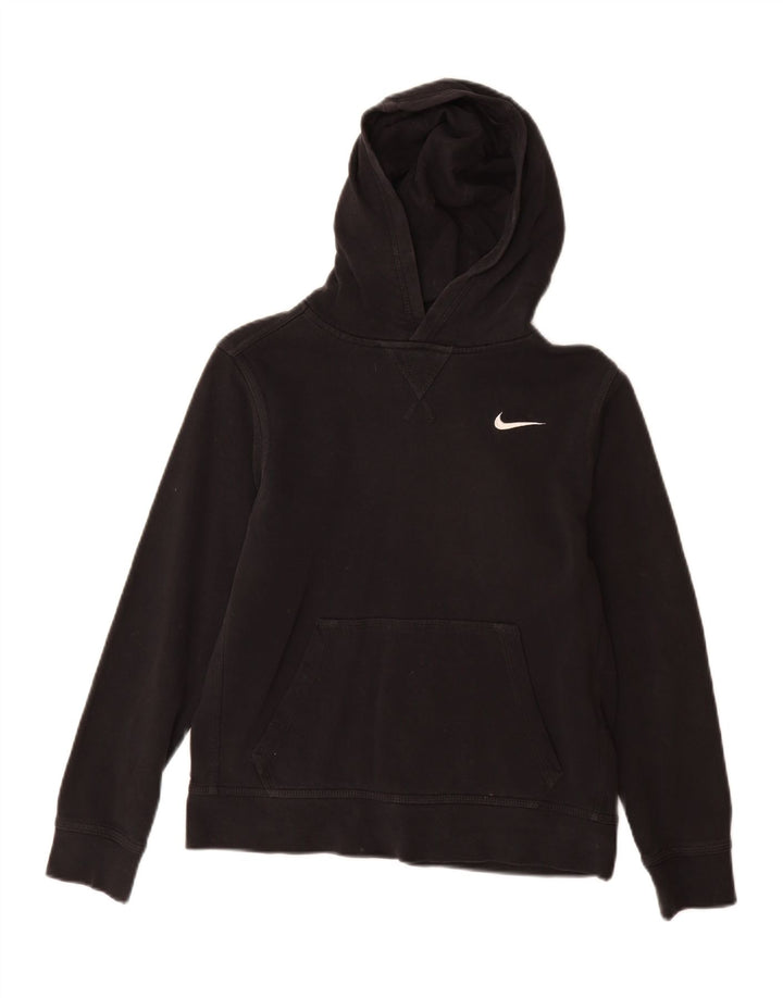 Nike - Sudadera con capucha para niños, talla grande, color negro, 12-13 años