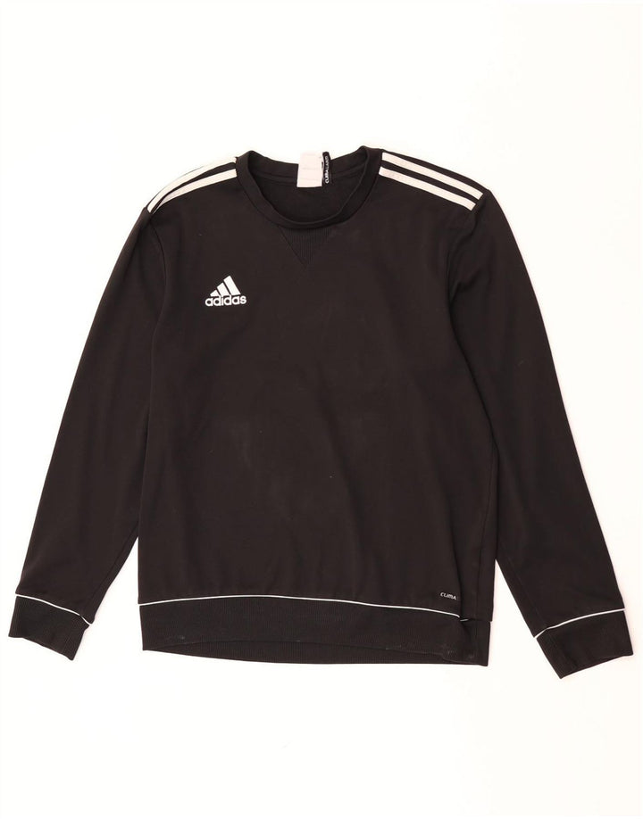 Adidas Mens Climalite Sudadera Jumper UK 40/42 Mediano Negro Poliéster