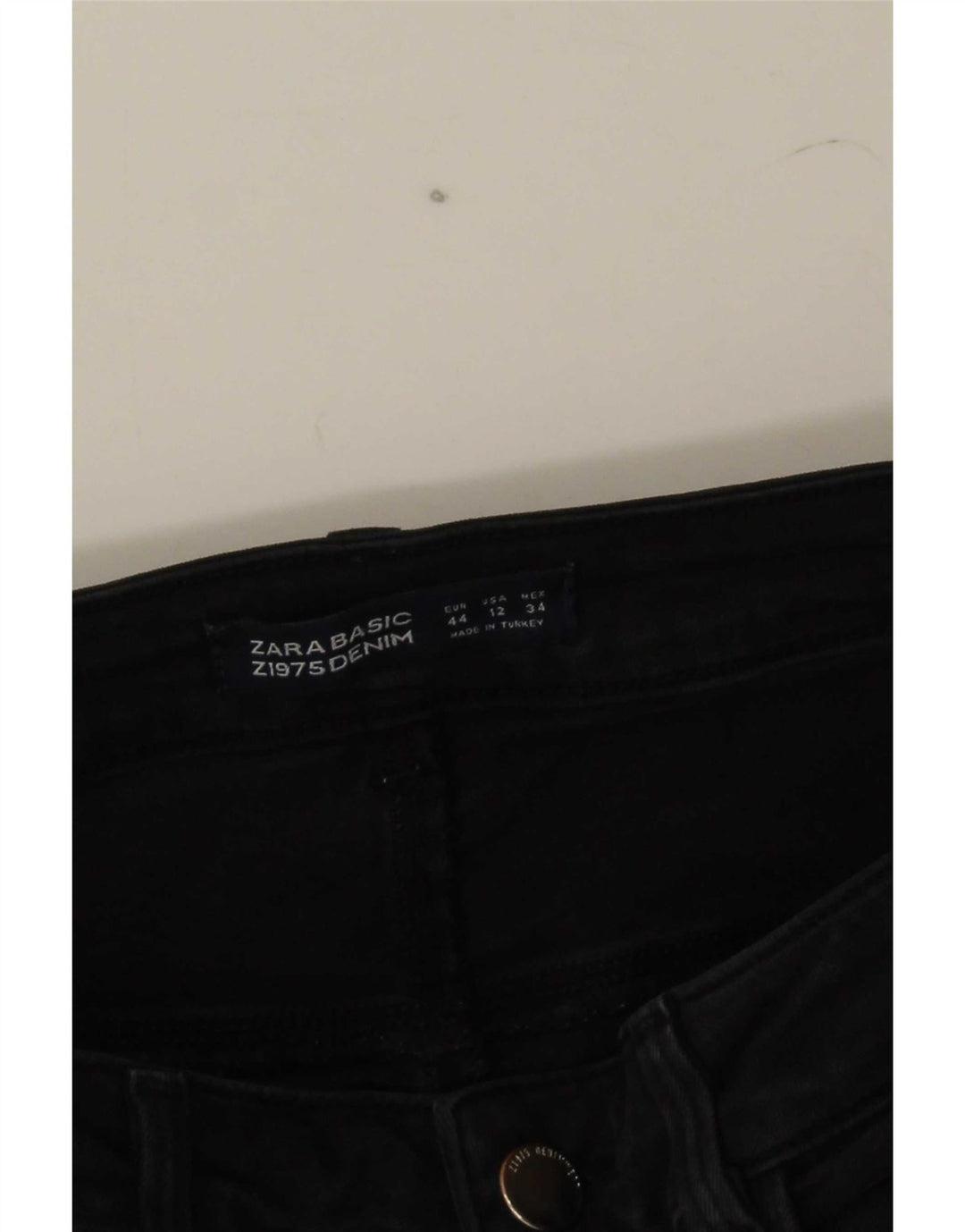 Zara Mens Slim Jeans EU 44 Grande W34 L28 Negro