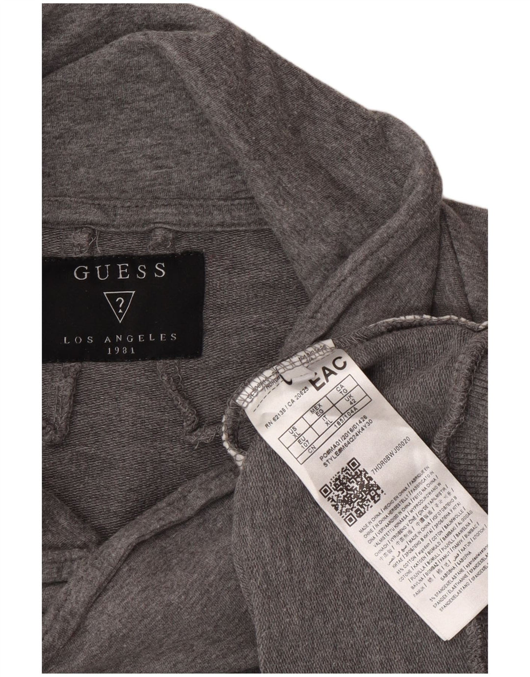 Sudadera Guess Mujer Jumper IT 42 Algodón Colorblock Gris Medio