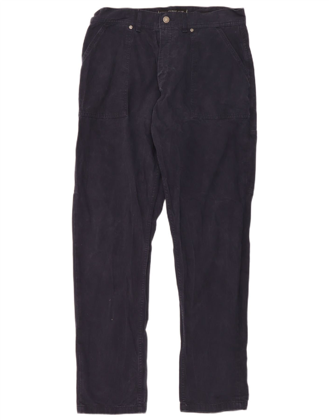Guess Pantalón Cargo Recto Hombre W32 L32 Azul Marino