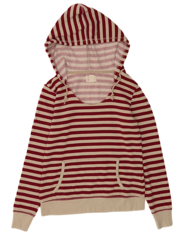 Levi's Sudadera con capucha para mujer UK 10 Small Red Stripe Cotton