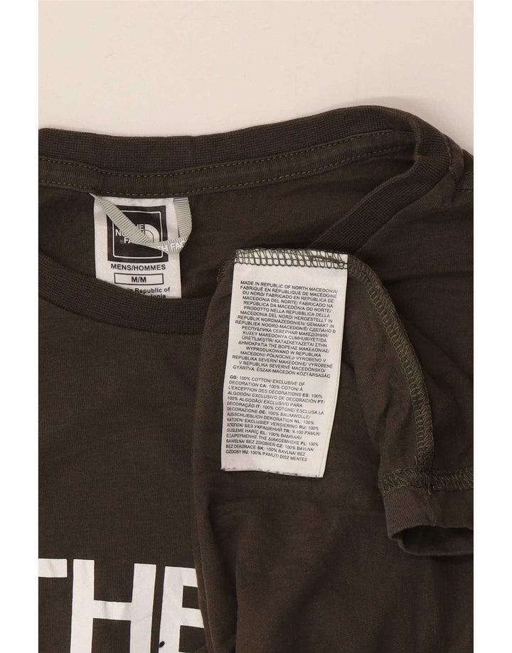 The North Face Camiseta gráfica para hombre Top Medium Khaki Cotton