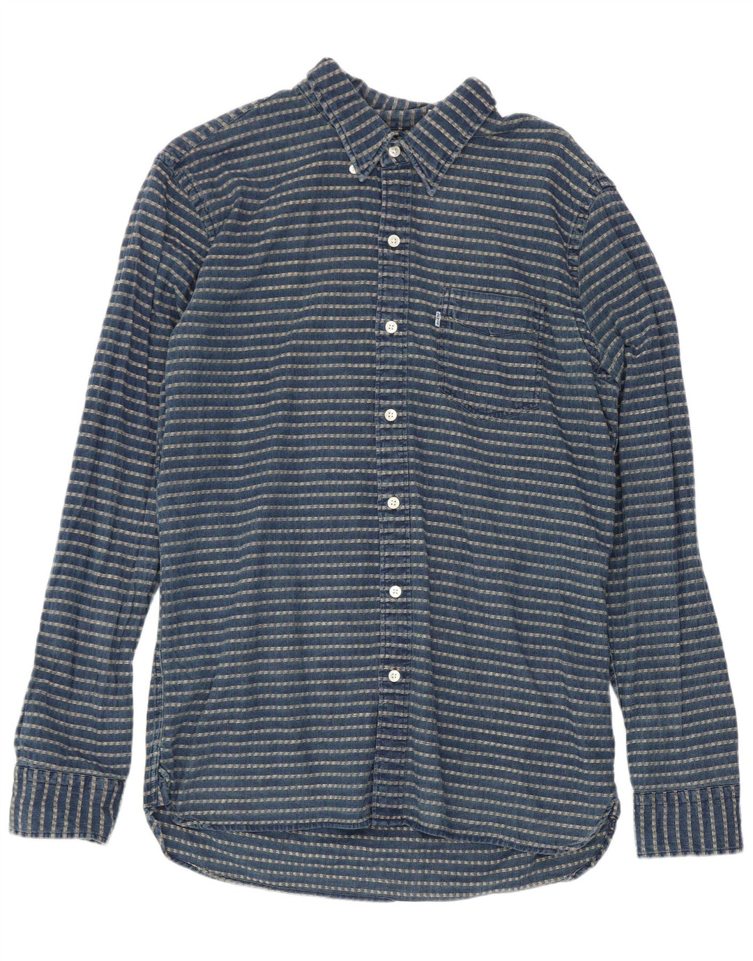 Camisa Levi's Hombre Algodón Rayas Azul Marino Medio