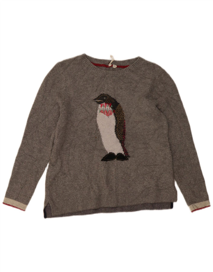 White Stuff Jersey con cuello barco para mujer, talla 40, color gris, novedad