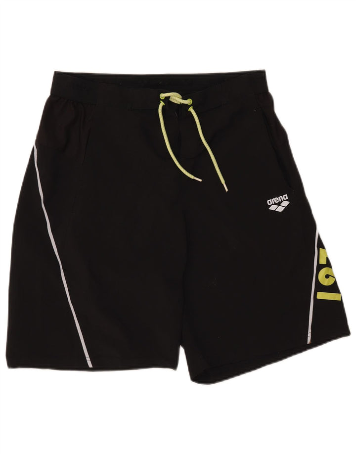 Arena Bañador con gráfico para hombre, talla grande, negro