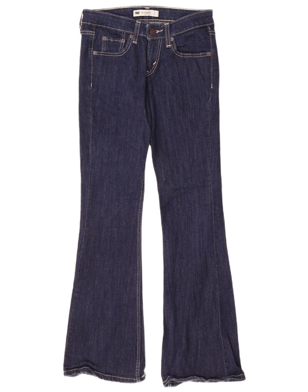 Levi's Jeans 518 Super Low Bootcut para mujer US 1 XS W28 L32 Algodón azul marino