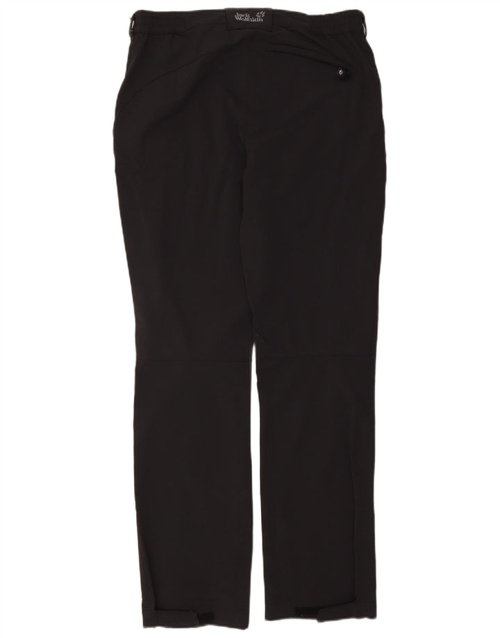 Jack Wolfskin Pantalón Cargo Recto Mujer Mediano W30 L33 Poliéster Negro