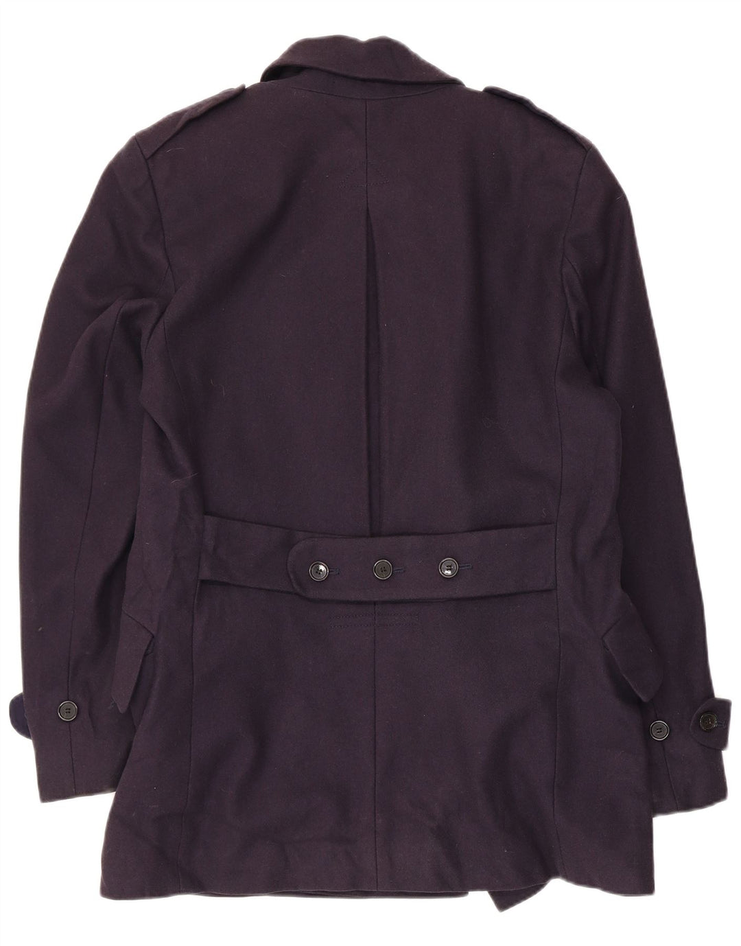 French Connection Gabardina para hombre ES 38 Lana virgen azul marino mediana
