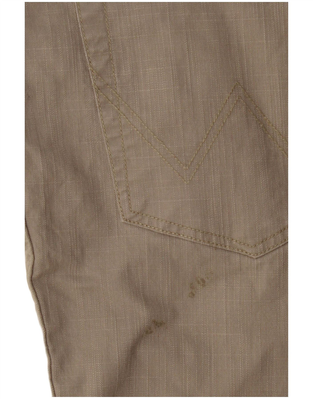 WRANGLER Pantalones casuales rectos de corte regular para hombre W40 L32 Algodón beige