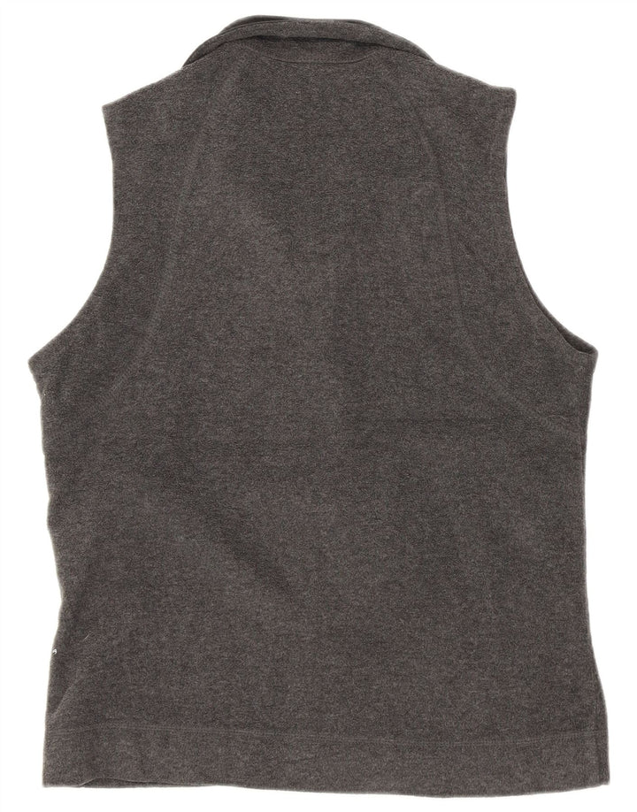 Columbia Chaleco polar para mujer UK 44 Poliéster gris medio