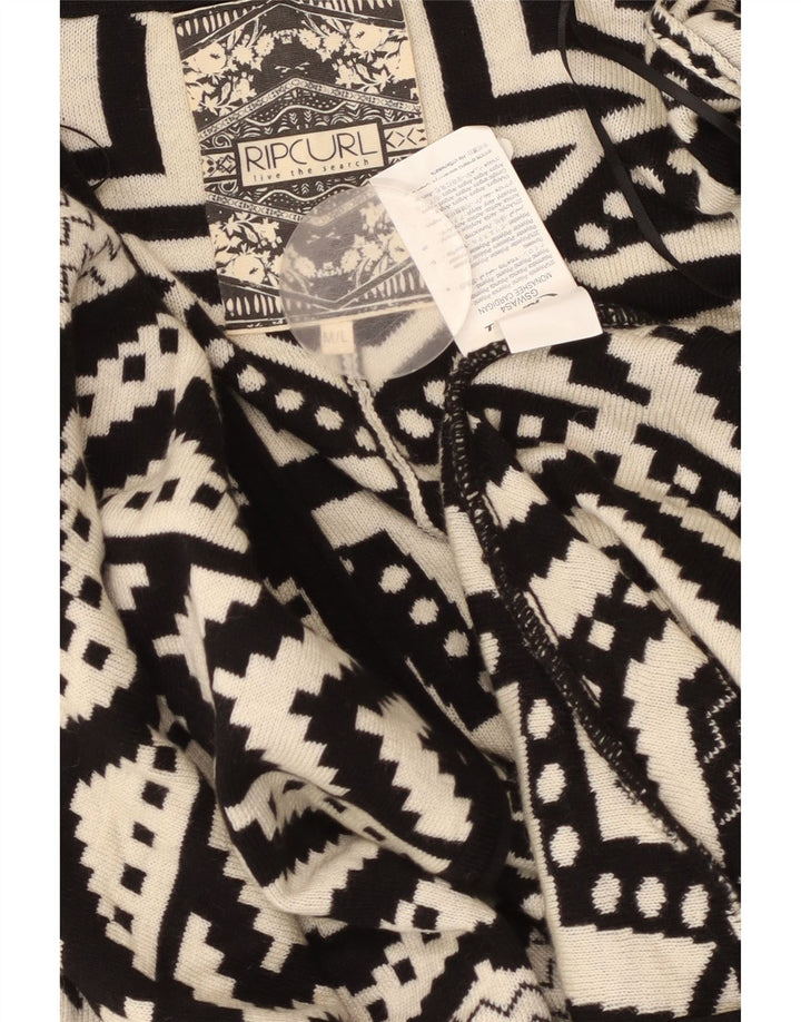 RIP CURL Suéter tipo cárdigan poncho extragrande para mujer Reino Unido 14 Mediano Negro