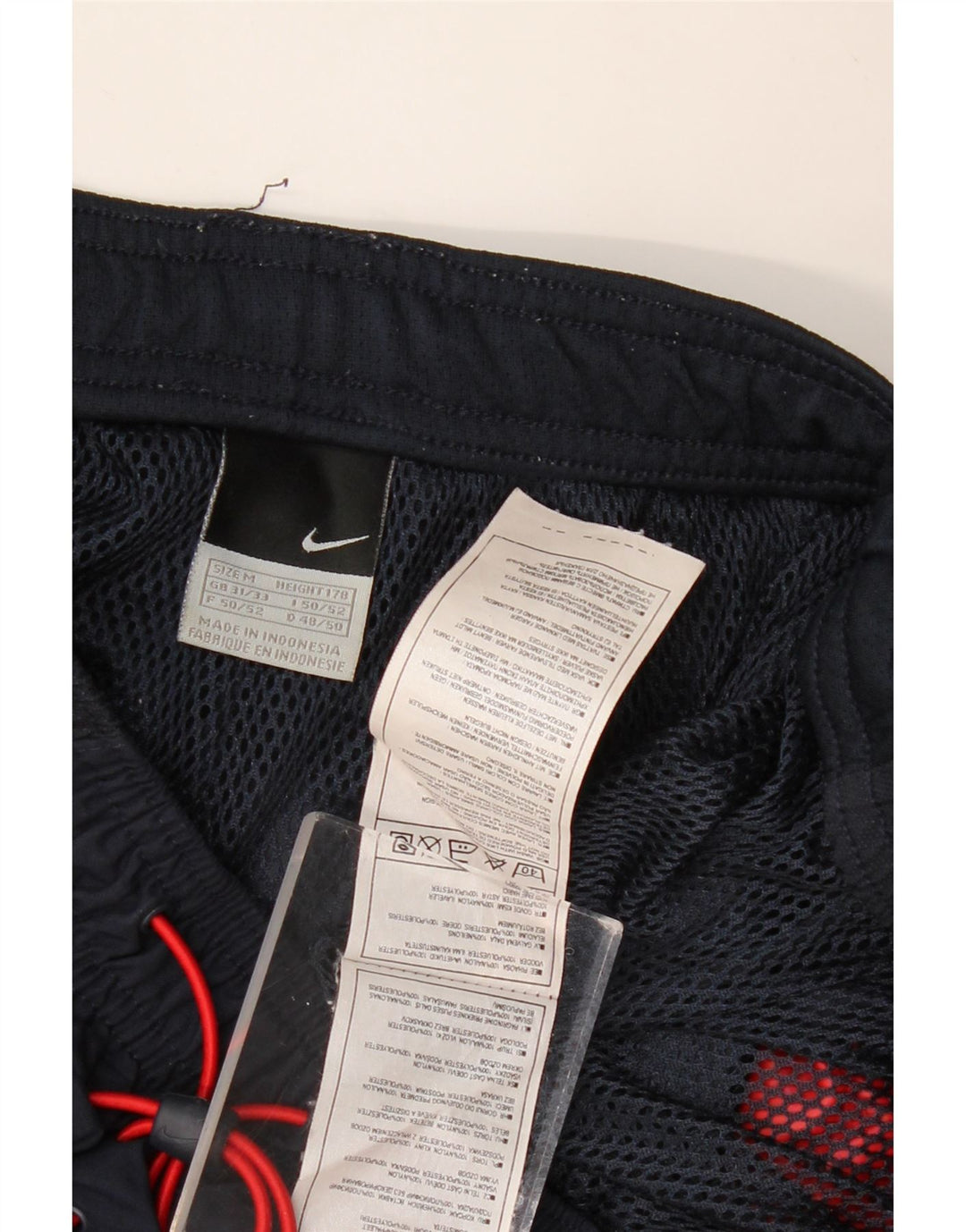 NIKE Hombre Capri Pantalones De Chándal Medium Azul Marino Colorblock Nylon