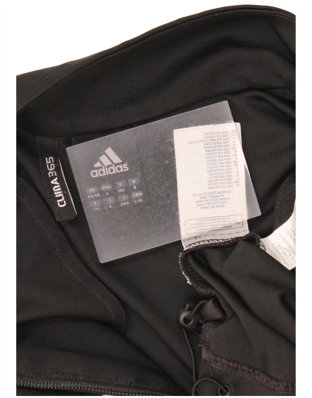 Adidas Mens Clima 365 Jersey Chándal Top UK 44/46 Grande Negro