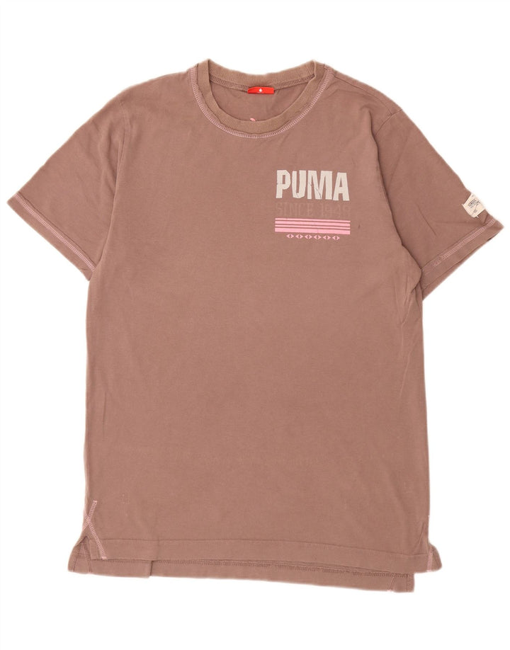 Puma - Camiseta gráfica para mujer, talla 40, color marrón medio