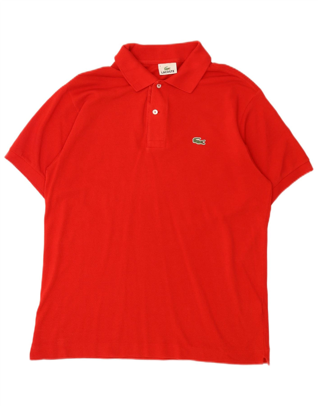 Polo Lacoste para hombre talla 4 mediano algodón rojo