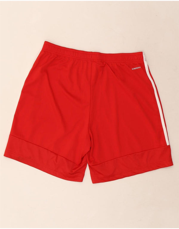 Adidas Mens Aeroready Sport Shorts Medium Red Polyester