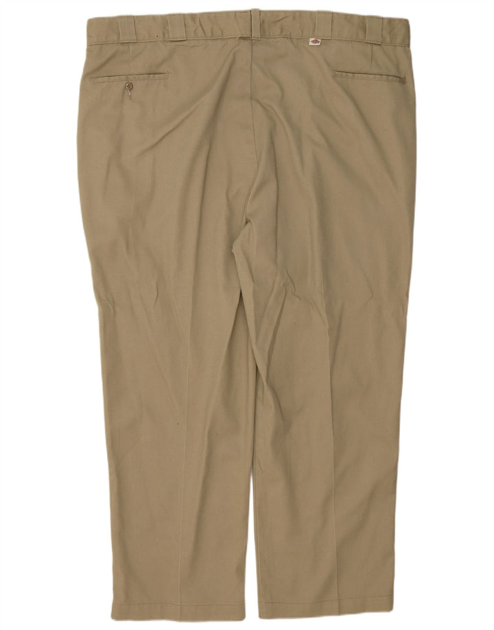 DICKIES Pantalón chino recto para hombre W50 L30 Algodón caqui