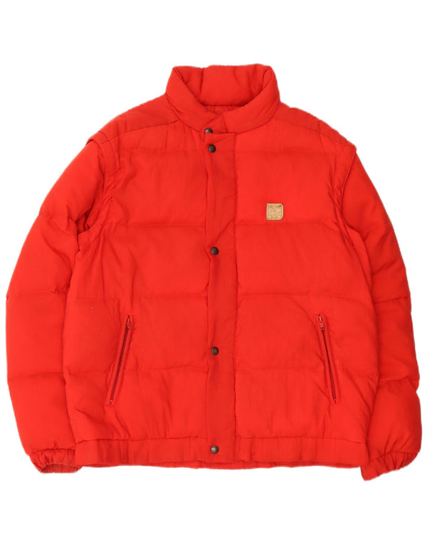 MC Ross Chaqueta acolchada con capucha para hombre IT 50 Large Poliamida roja