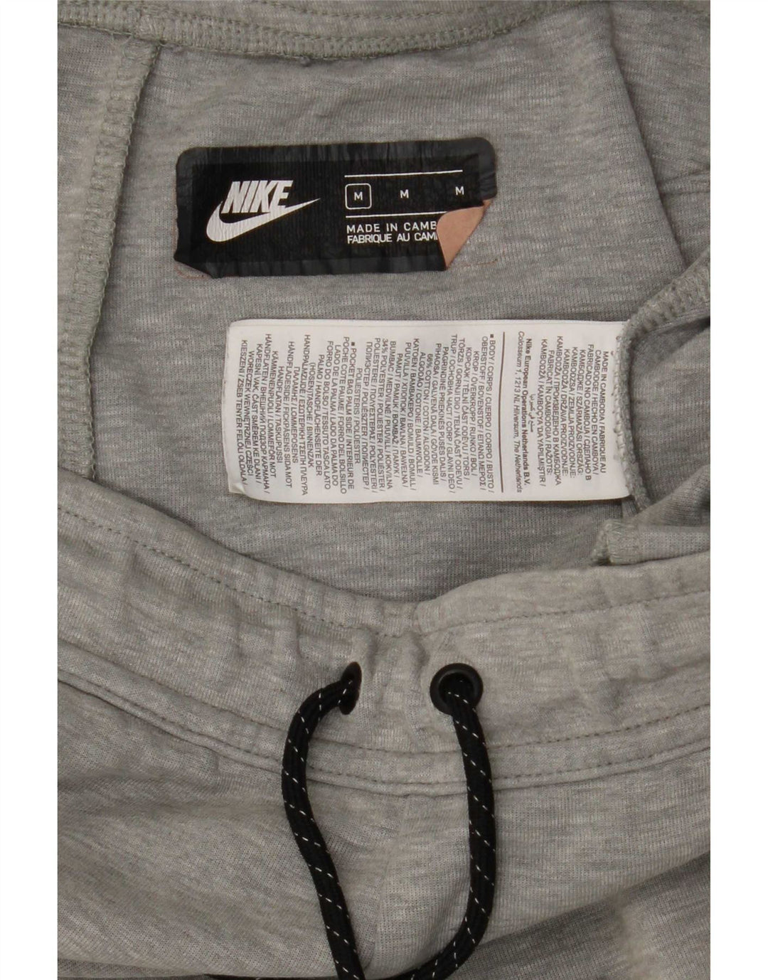 Pantalón De Chándal Nike Hombre Joggers Gris Medio Algodón