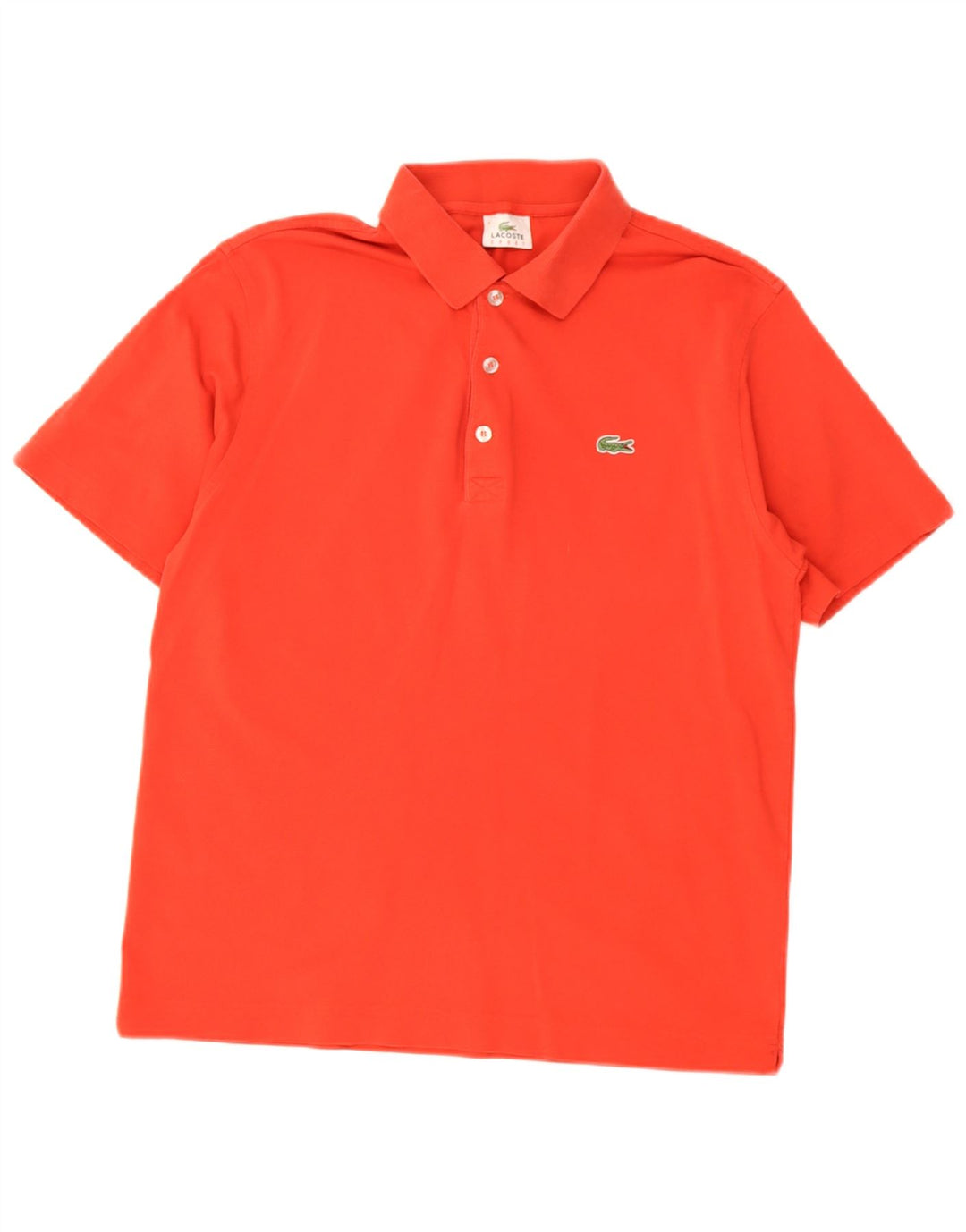 Polo Lacoste para hombre talla 4 mediano algodón rojo