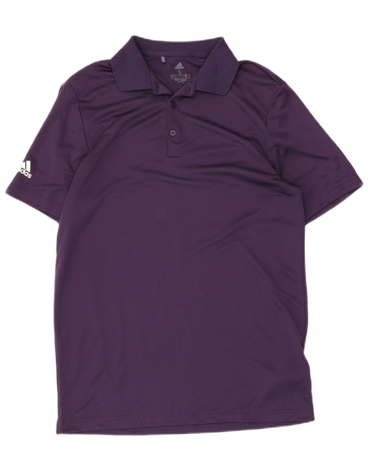 ADIDAS Polo Primegreen para hombre pequeño poliéster morado