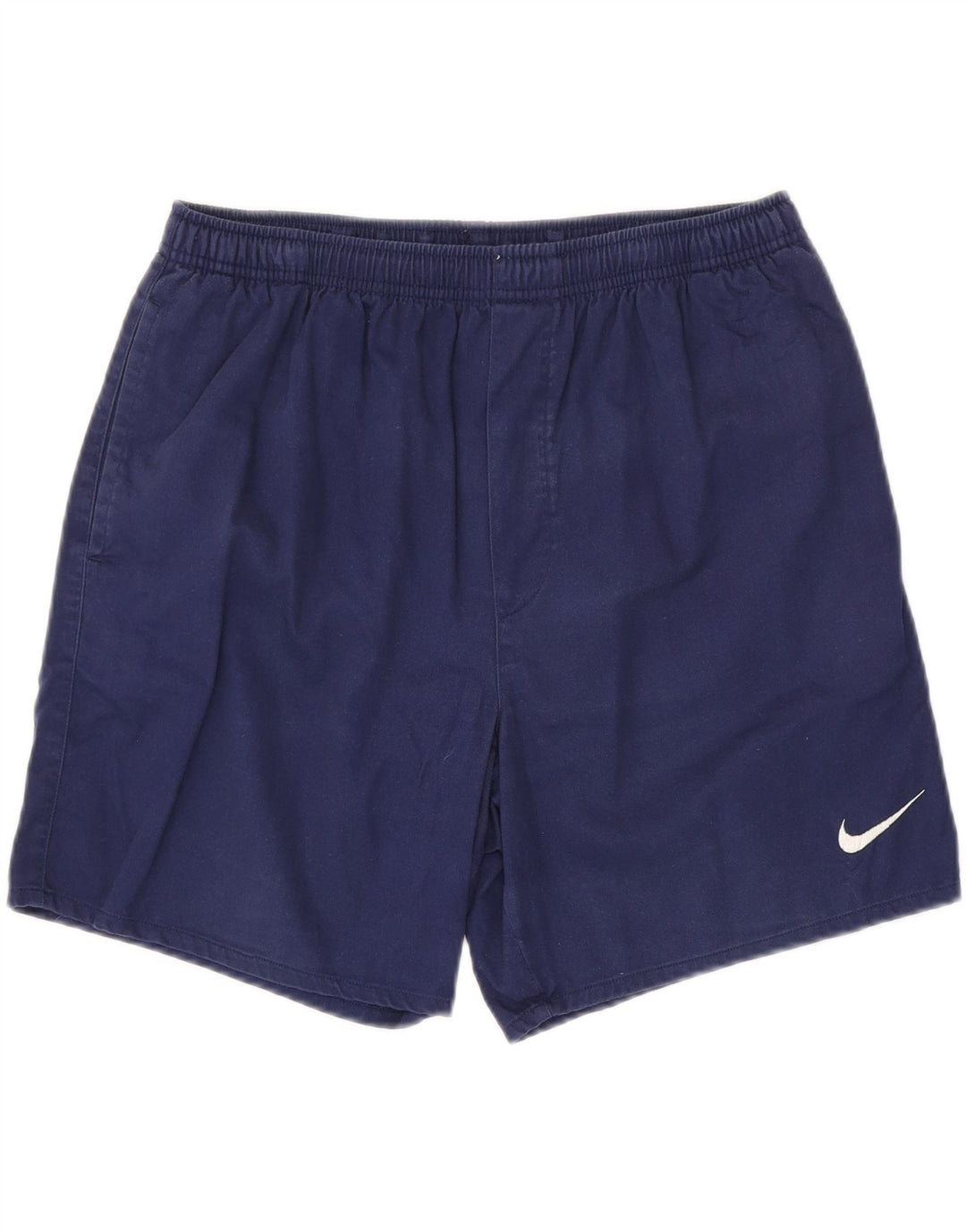 Pantalones cortos deportivos NIKE para hombre de algodón azul marino mediano