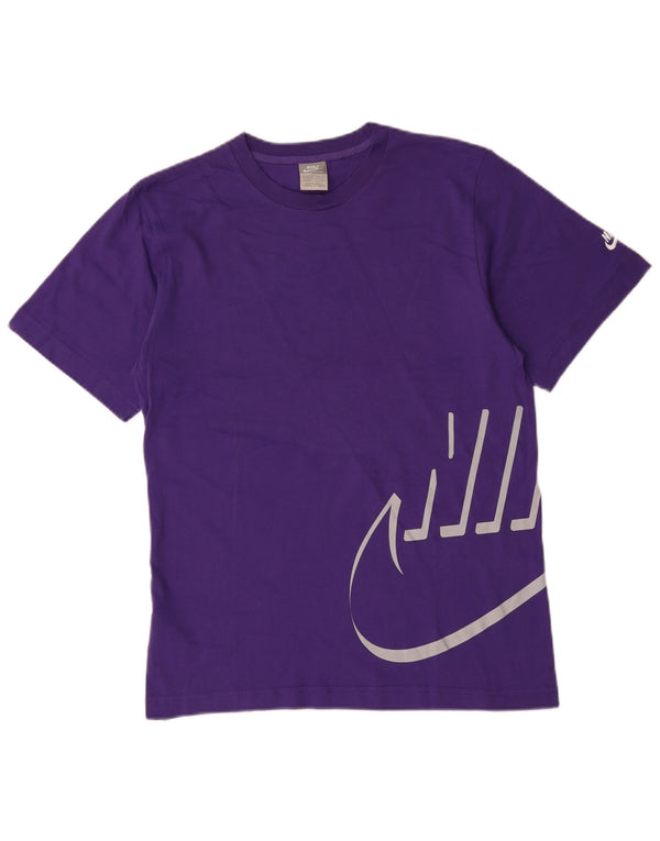 Nike Camiseta gráfica para hombre Top UK 34/36 Small Purple Cotton