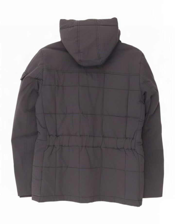Woolrich Chaqueta acolchada con capucha para hombre UK 40 Large Nylon azul marino
