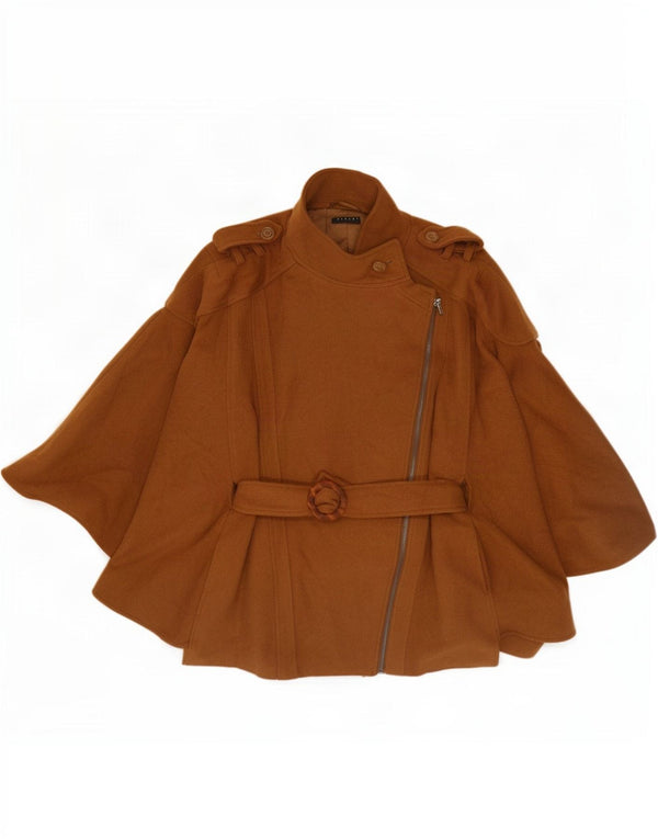 Sisley Capa Militar para Mujer IT 46 Large Lana Marrón
