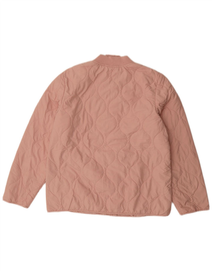 Marks & Spencer Chaqueta acolchada para mujer UK 12 Poliéster rosa medio