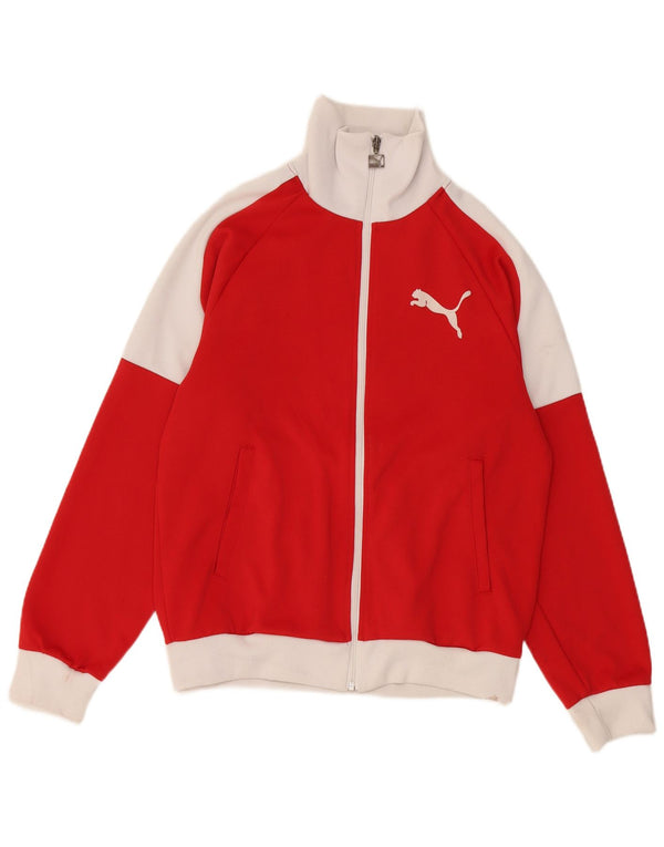 Puma - Chaqueta de chándal gráfica para niña, 15-16 años, color rojo