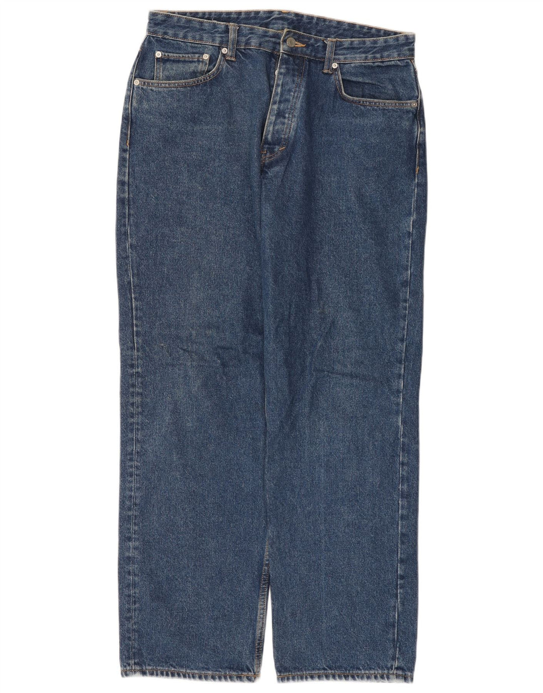 Zara Jeans rectos para hombre EU 42 Large W32 L30 Azul