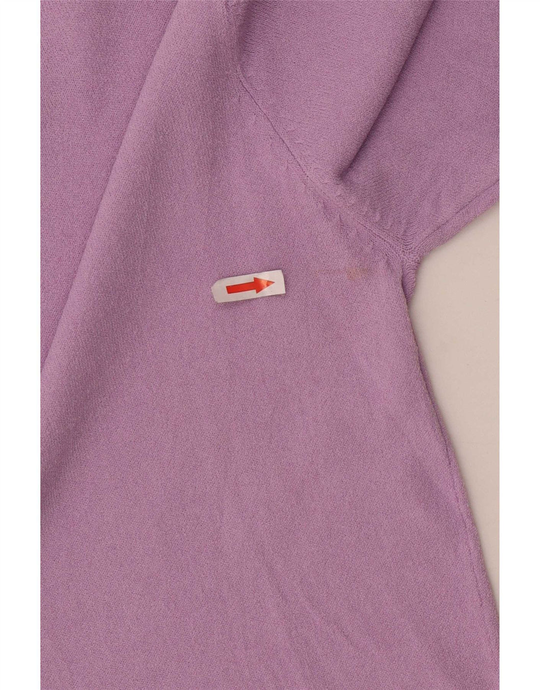 Zara Mujer Top Manga 3/4 UK 42 Viscosa Púrpura Mediana