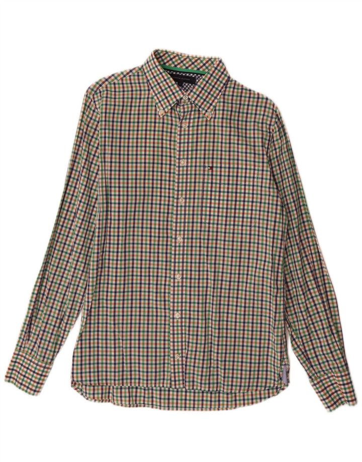Camisa Tommy Hilfiger Hombre Small Algodón Vichy Multicolor