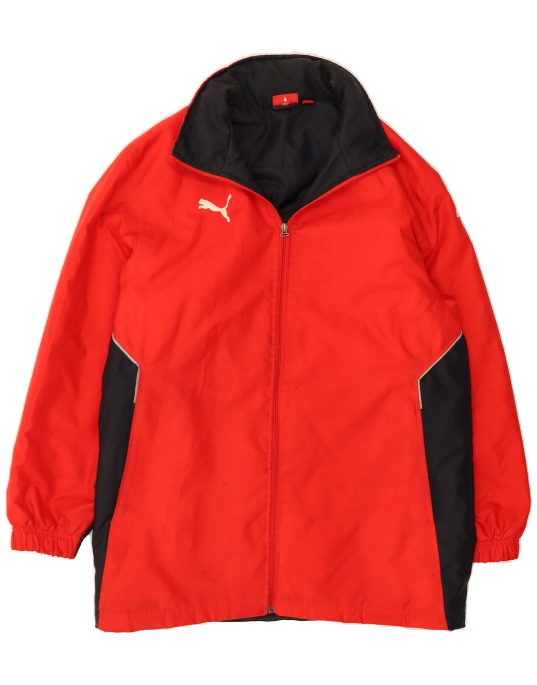 PUMA Mens Windbreaker Jacket UK 36 Small Red Colourblock Polyester Vintage Puma and Second-Hand Puma from Messina Hembry 